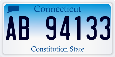 CT license plate AB94133