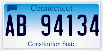 CT license plate AB94134