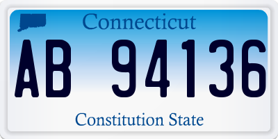 CT license plate AB94136