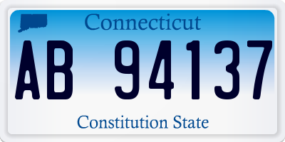 CT license plate AB94137