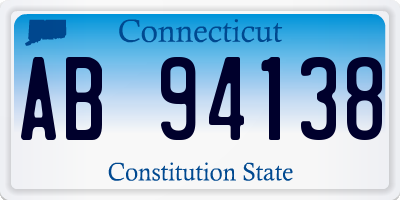 CT license plate AB94138