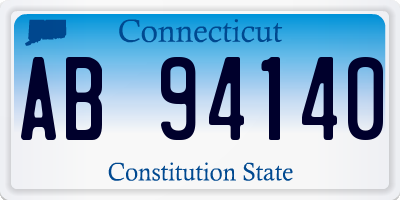 CT license plate AB94140