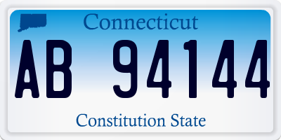 CT license plate AB94144