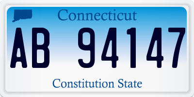 CT license plate AB94147