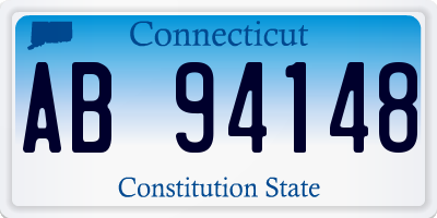 CT license plate AB94148