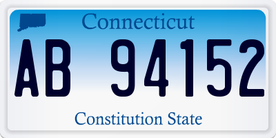 CT license plate AB94152