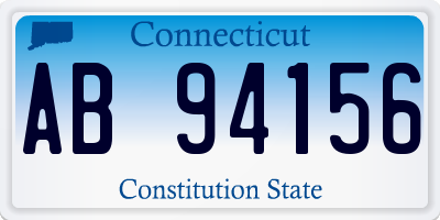 CT license plate AB94156