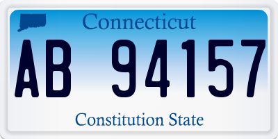 CT license plate AB94157