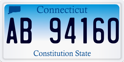 CT license plate AB94160