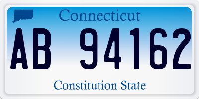 CT license plate AB94162