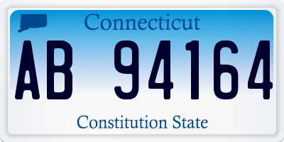 CT license plate AB94164