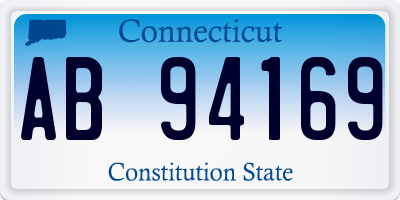 CT license plate AB94169