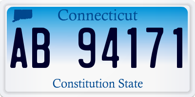 CT license plate AB94171