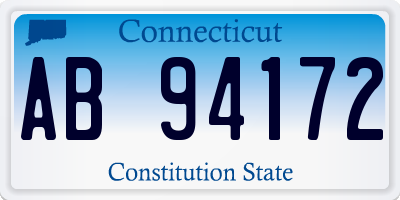 CT license plate AB94172