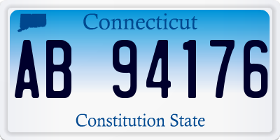 CT license plate AB94176