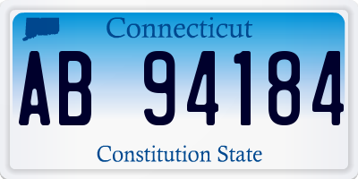 CT license plate AB94184