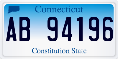 CT license plate AB94196