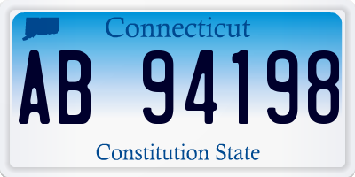 CT license plate AB94198