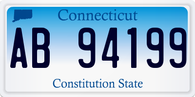 CT license plate AB94199