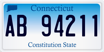 CT license plate AB94211