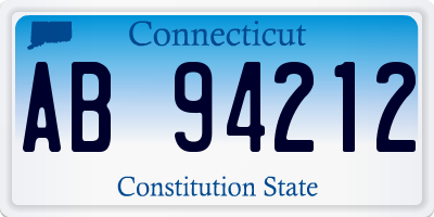 CT license plate AB94212