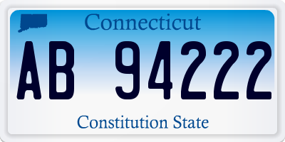 CT license plate AB94222