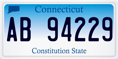 CT license plate AB94229