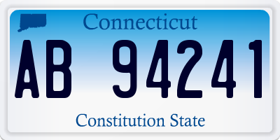 CT license plate AB94241