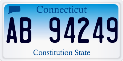 CT license plate AB94249