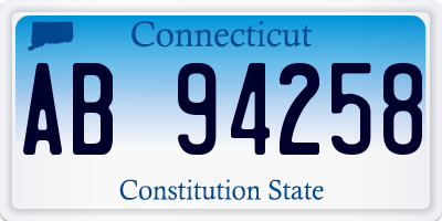 CT license plate AB94258
