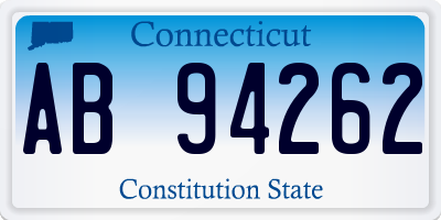 CT license plate AB94262