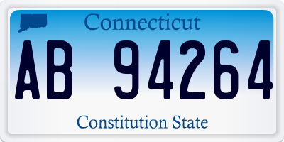 CT license plate AB94264