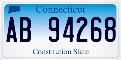 CT license plate AB94268