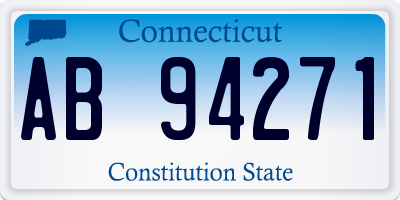 CT license plate AB94271