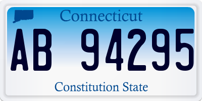CT license plate AB94295