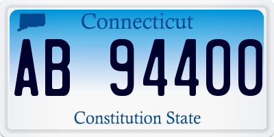 CT license plate AB94400