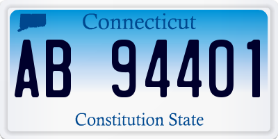 CT license plate AB94401