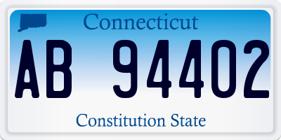 CT license plate AB94402