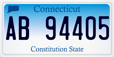 CT license plate AB94405