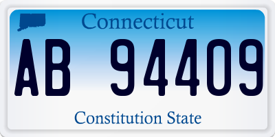 CT license plate AB94409