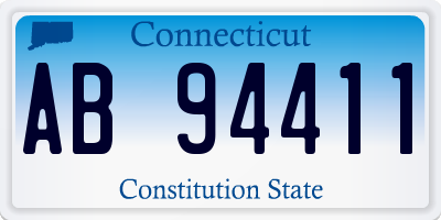 CT license plate AB94411