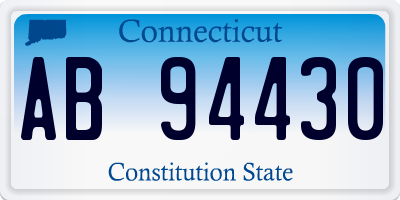 CT license plate AB94430