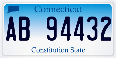 CT license plate AB94432