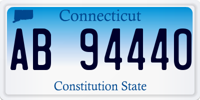 CT license plate AB94440