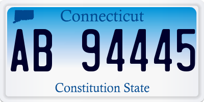 CT license plate AB94445