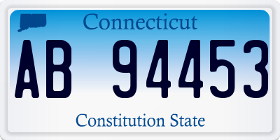 CT license plate AB94453