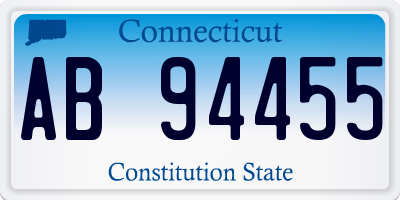 CT license plate AB94455
