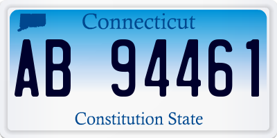 CT license plate AB94461