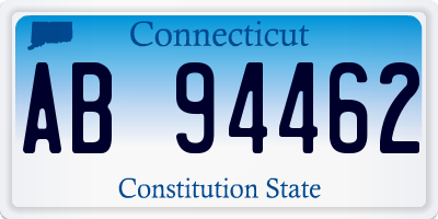 CT license plate AB94462