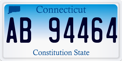 CT license plate AB94464